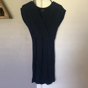 Madewell Short Sleeved Dark Blue Dress